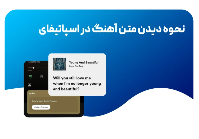 دیدن متن آهنگ اسپاتیفای